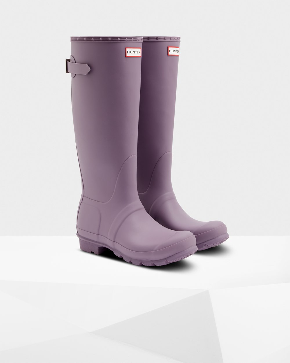 Galochas Altas Hunter Feminina Roxo - Original Back Adjustable - 90ZNQBFXP